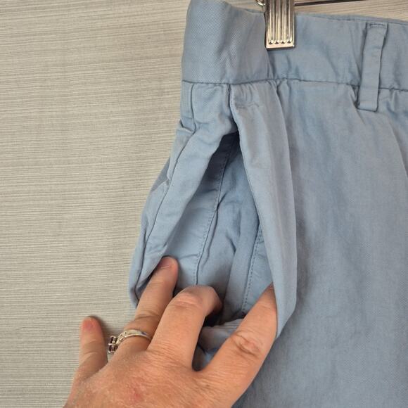 Theory Shorts Mens 36 Chino Blue Casual Summer Preppy Pockets Beach Flat Front - Picture 8 of 13